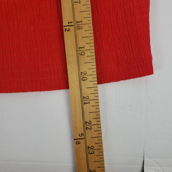 Madewell Texture & Thread XXS Red NWT Womens Blouse Top Spring Summer Fall - Picture 10 of 12